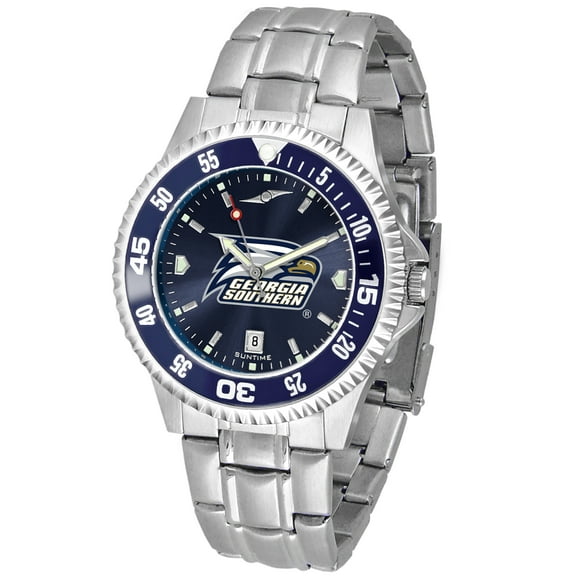 Navy Georgia Southern Eagles Competitor Steel AnoChrome Color Bezel Watch