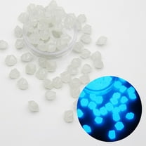 Glowing Aquarium Stones under $5! CQCYD 50PC Glowing Aquarium Stones, Ice Maker Shape Night Light Decor, Fish Tank Landscape Rocks, Luminous Gravel for Freshwater Saltwater Aquariums