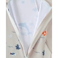 thumbnail image 6 of KIMI BEAR 18 Months Infant Baby Boys One-piece Swimsuit 24 Months Swimwear Full Zipper UPF 50+ Sun Protection Shark Print One Piece Bathing Suit Rash Guard and Hat Beachwear Sunsuit Gray, 6 of 10