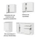 thumbnail image 5 of Cocina Integral Madesa Glamy con tarja 160 cm Blanco, 5 of 10