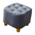 thumbnail image 4 of Reposapiés pequeño Reposapiés Taburete estable de ocio Silla de asiento Taburete otomano Pie gris azul, 4 of 9