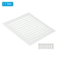 thumbnail image 3 of Uxcell 10"x10" Aluminum Gable Vent, Exterior Wall Outlet Vent Cover HVAC Air Grille Louvered Screen Mesh, 3 of 6