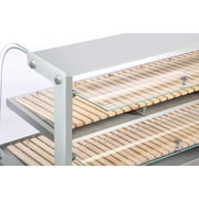 40 in. Glass Countertop Dry Bakery Display Case with Two Shelves and Bamboo Trays (DC-53C-B)