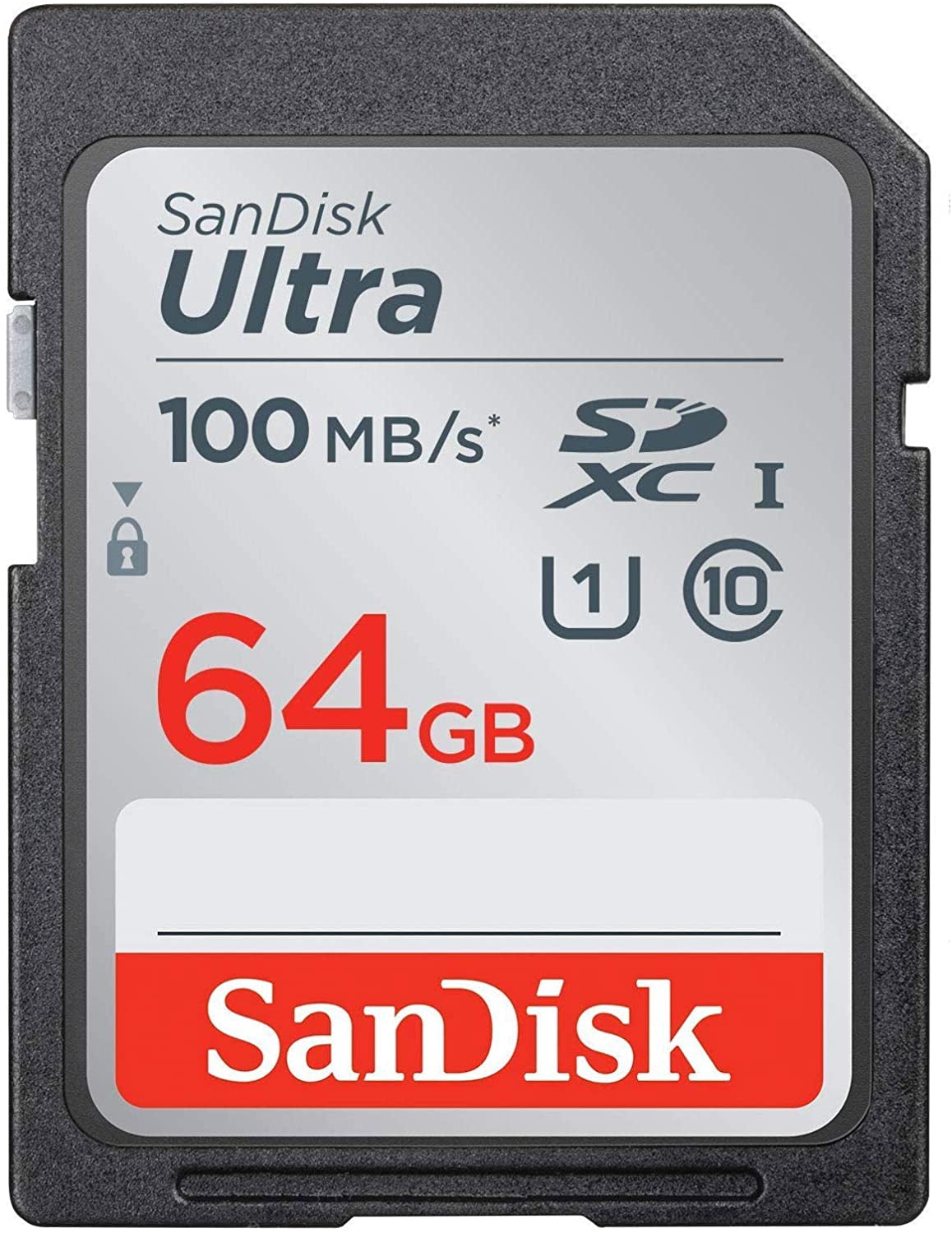 SanDisk 64GB Ultra SDXC UHS-I Memory Card - 100MB/s, C10, U1, Full HD, SD Card - SDSDUNR-064G-GN6IN Bundle with Deal-Expo Card Wallet +Cleaning Cloth
