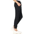thumbnail image 5 of MediChic Womens Scrub Joggers 4-Way Stretch Anti-Wrinkle Moisture-Wicking Elastic Waistband Four Pocket Jogger Pants, 5 of 6