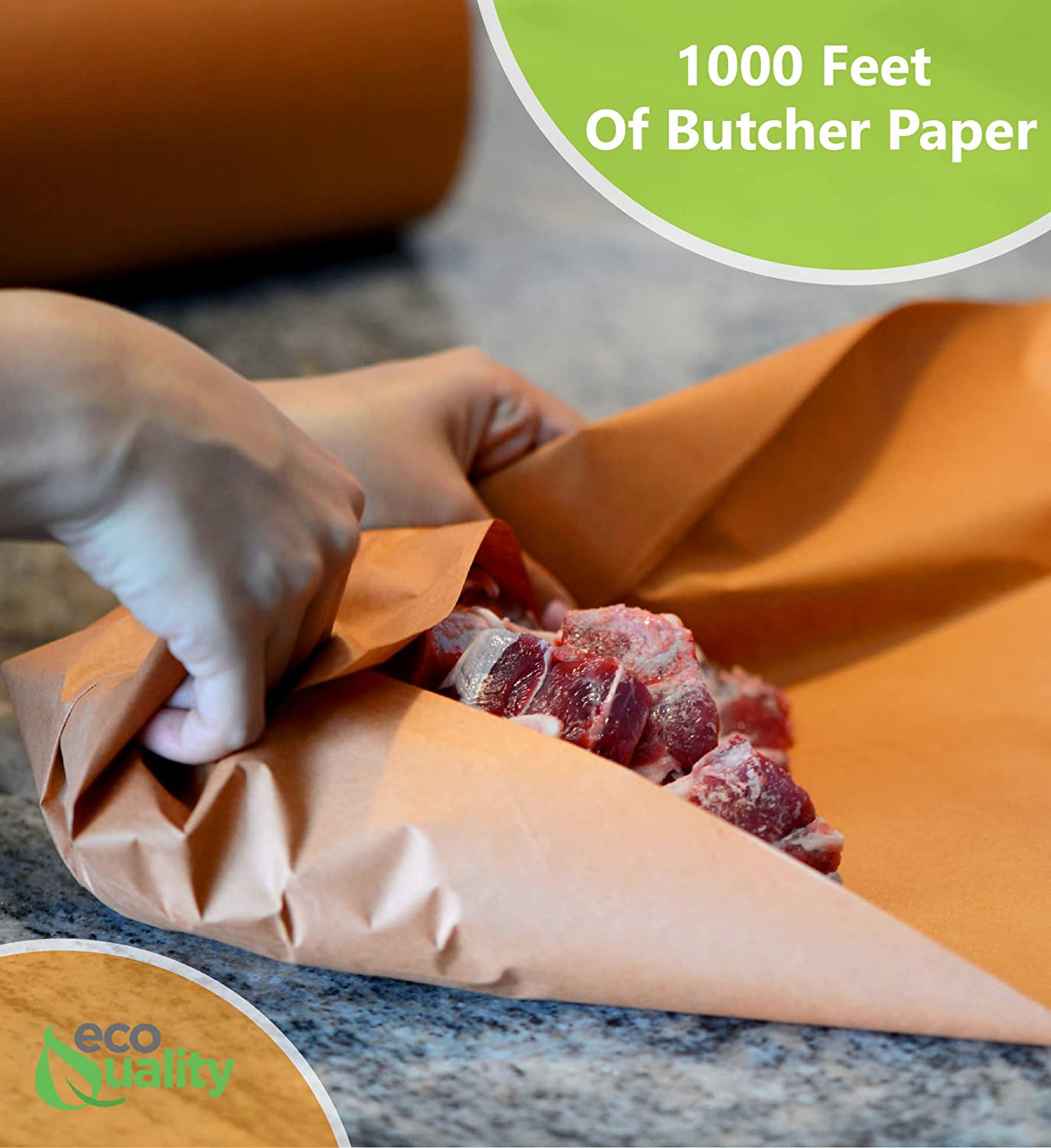 6 PACK] Pink Butcher Kraft Paper Roll Peach Meat Wrapping Paper 15