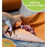 [1 PACK] Pink Butcher Kraft Paper Roll Peach Meat Wrapping Paper 15 inch - Roll for Briskets, BBQ Meat Smoking, Butcher, Food Service, Meat Paper (15 inches x 1000 Feet) by EcoQuality
