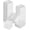 White, variant on Bed Risers 2 Inch - Pack of 8 - Adjustable Furniture Risers 2 & 4 inch - Anti Slip Foam & Rubber Pad - Stackable Bed Lifts Risers Heavy Duty for Sofa, Bed, Table, Couch & Chair (White)