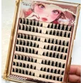 thumbnail image 5 of Grupos de pestañas gruesas de 4 estilos, pestañas postizas de Manga, pestañas individuales segmentadas, extensión Natural, 5 of 5