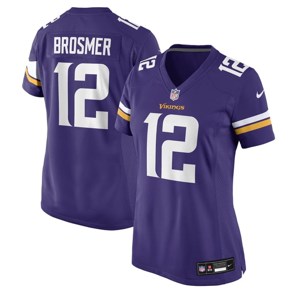 Women's Nike Max Brosmer Purple Minnesota Vikings Team Game Jersey