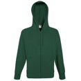 thumbnail image 1 of Fruit Of The Loom - Sudadera/ chaqueta con cremallera y capucha Modelo Lightweight hombre caballero (Verde botella), 1 of 4