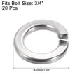 thumbnail image 2 of Unique Bargains 3/4-Inch 304 Stainless Steel Spring Lock Washer Split Lock Washer 20 Pack, 2 of 4