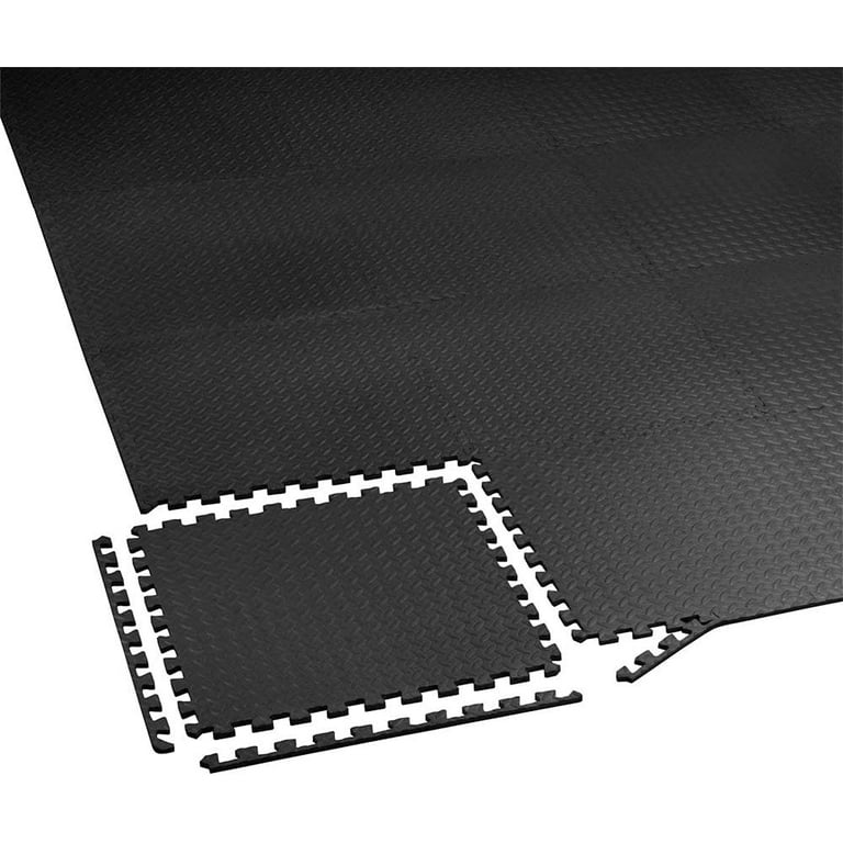 innhom 12 Tiles Gym Mat Exercise Mats Puzzle Foam Mats Gym Flooring Mat Interlocking Foam Mats with EVA Foam Floor Tiles for Gym Equipment Workouts, Black innhom 12 Tiles Gym Mat Exercise Mats Puzzle Foam Mats Gym Flooring Mat Interlocking Foam Mats with EVA Foam Floor Tiles for Gym Equipment Workouts, Black
