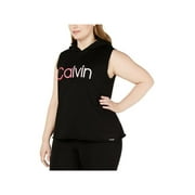 CALVIN KLEIN Womens Black Ombre Sleeveless Tank Active Wear Top Plus Size: 2X