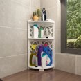 thumbnail image 1 of Wzzjkit Triangular Bathroom Shelf Corner Floor Storage Shelf Toilet Kitchen Multi-Layer Storage Shelf, 1 of 6