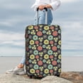 thumbnail image 4 of Wukai Daisies Flowers Elastic Luggage Cover: Personalized Protection for Your Suitcase - Fits 19~29-inch, Washable & Durable Travel Companion-Small, 4 of 8