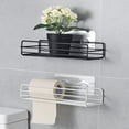 thumbnail image 4 of Estantería de pared flotante para baño, organizador de metal, carrito, cortina de ducha, organizador de cocina, cómoda, 4 of 7