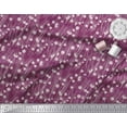 thumbnail image 2 of Soimoi polyester Crepe Fabric Geometrical Check & Aster Floral Print Fabric by the Yard 42 Inch Wide, 2 of 3