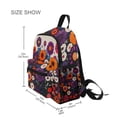 thumbnail image 3 of FORMRS School Backpack with Front Zippered Pocket 12" Student Travel Daypack, Purple Flowers, 3 of 6