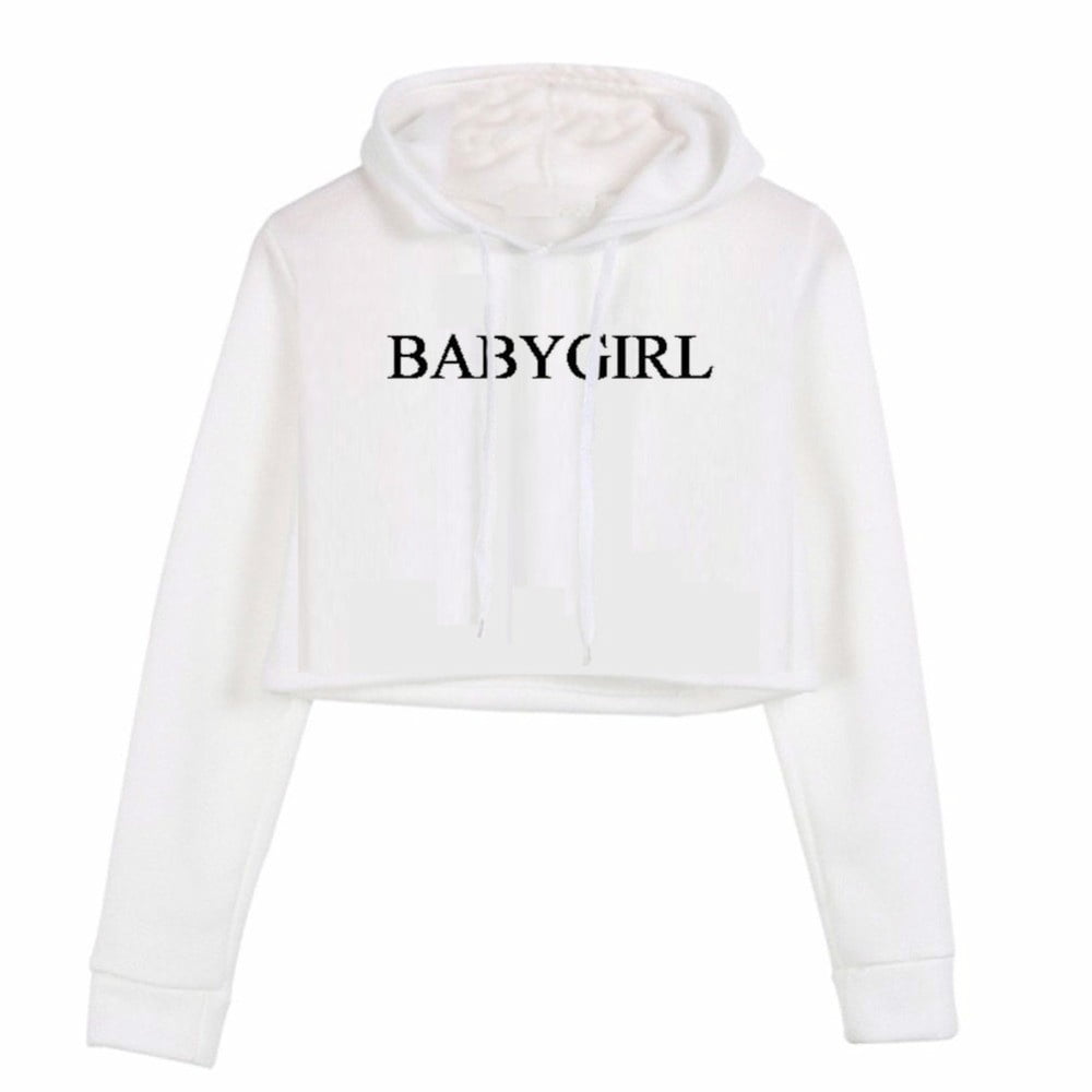 baby girl crop hoodie