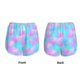 thumbnail image 3 of Balery Purple Dragon Scales Pantalones cortos deportivos para mujer con forro y dos bolsillos, elásticos, para entrenamiento, gimnasio, yoga-Small, 3 of 7