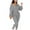 Gray, variant on Babysbule Women's Solid Color Work Jumpsuit Bottoming Shoulder Zipper Fashion Casual Jumpsuits Pants