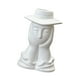 thumbnail image 4 of Jarrón con forma de cara, florero, maceta, maceta con forma de cabeza, maceta decorativa para decoración de centro de mesa., 4 of 9