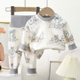 thumbnail image 6 of Toddler Baby Boy Summer Clothes Letter Print Short Sleeve Shirt Tops and Shorts Set Summer Outfit 12-18Months, 6 of 9