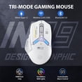 thumbnail image 2 of Ratón inalámbrico para juegos INPHIC IN9 Tri-Mode 10000 DPI RGB, 2 of 9