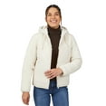 thumbnail image 2 of Free Country Women's Hooded Cirrus Quilted Reversible Jacket Oat XL, 2 of 6