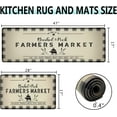 thumbnail image 2 of Falfor Buffalo Plaid Farmhouse Kitchen Mat Set, 17" x 30" + 17" x 47" Non-slip (2 Count), 2 of 6
