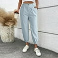 thumbnail image 1 of WILLBEST Womens Jeans Women's Solid Color Zipper Slacks with Angled Pockets Women Stretch Pants, 1 of 5