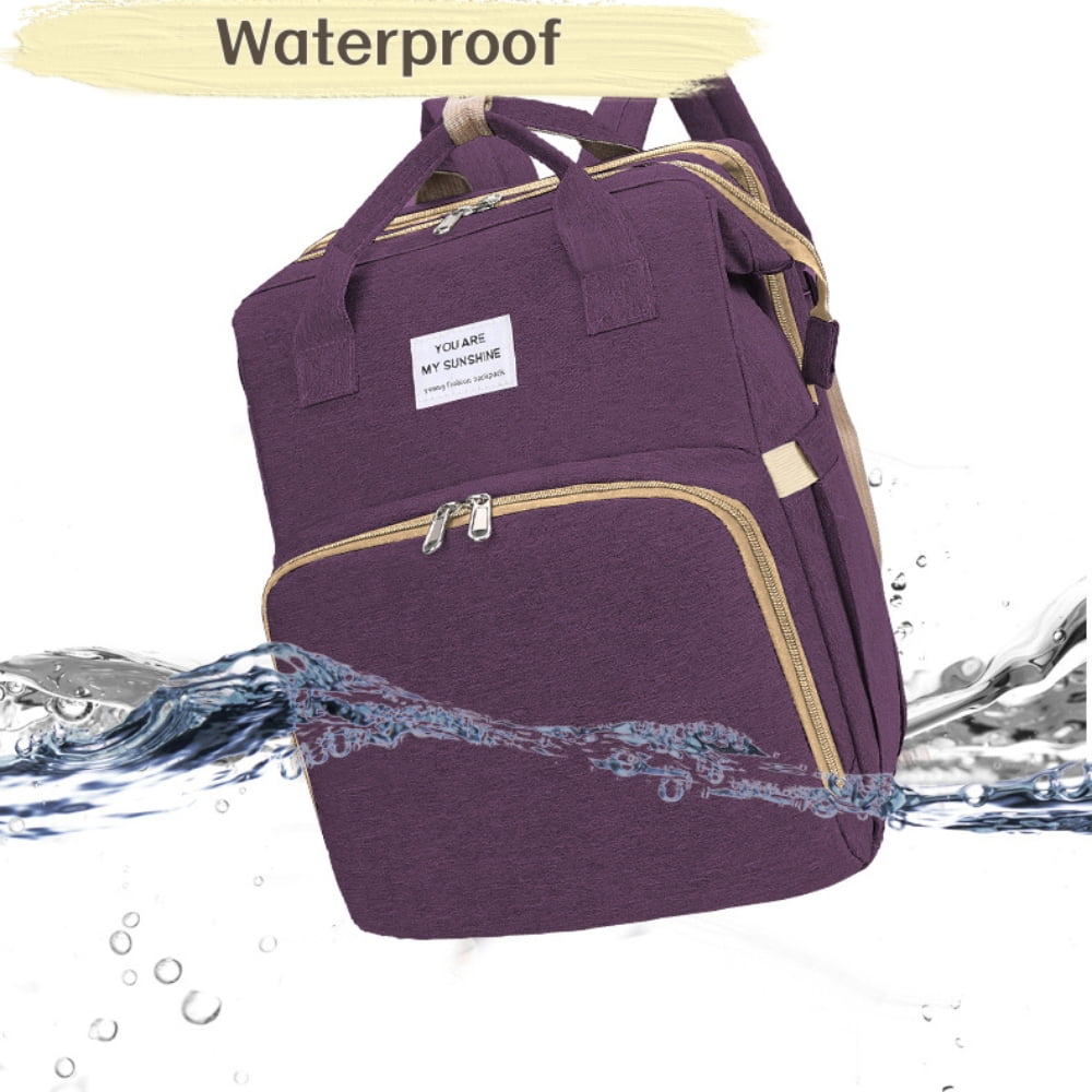 Diaper Bag Backpack with Changing Station for Boys Girl - External usb charging port Large Travel Waterproof Diapers Bag with Stroller Straps, Portable Diaper Changing