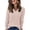 Beige, variant on UVN Blouse for Women Fall V Neck Shirt Long Sleeve Pullover Sweatshirts Dressy Casual Ladies Tops