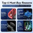 thumbnail image 3 of Wireless RGB Gaming Controller for Nintendo Switch/Led/Lite - L/R Switch Controller with Dual Vibration/Wake-up/Motion Control/RGB, 3 of 7