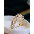 thumbnail image 4 of Fashion Sterling Silver Cubic Zirconia Hollow Out Decor Ring For Women For Daily Decoration, 4 of 5