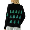 thumbnail image 3 of Gupgi Women Christmas Sweaters Long Sleeve Knit Pullover Winter Tree Sweater, 3 of 7