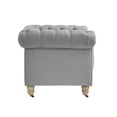 thumbnail image 4 of Rustic Manor Audriana Linen Club Chair, Light Gray, 4 of 8