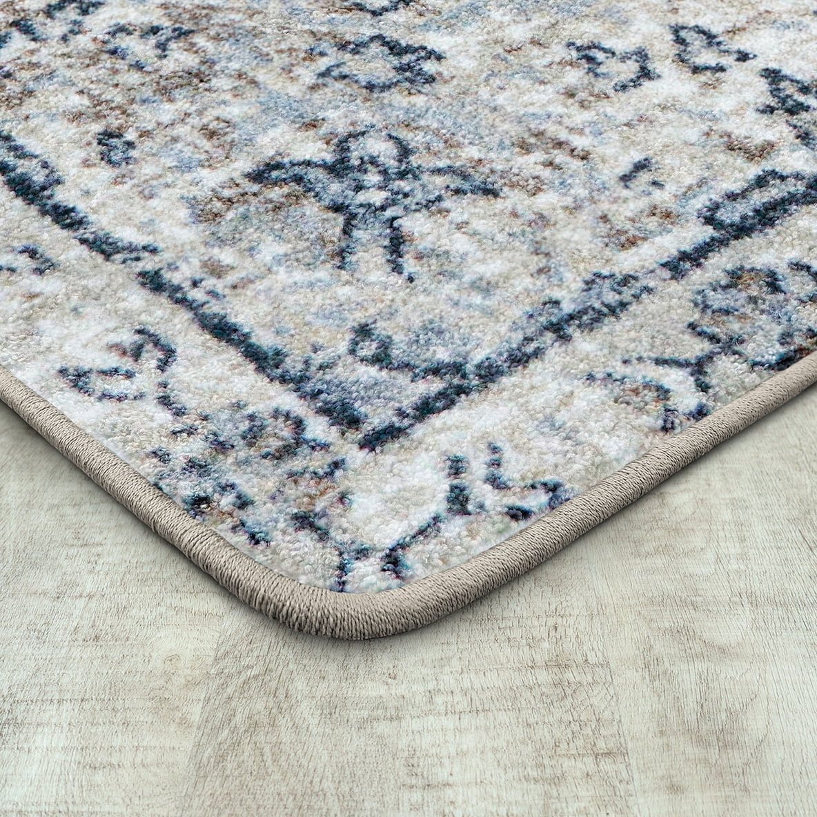 Joy Carpets Canyon Tapestry 3'10" x 5'4" Area Rug in Color Sandstone