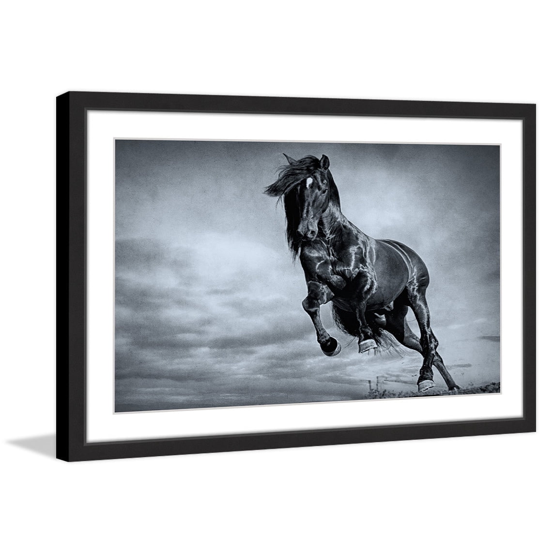 "Blue Baroque" Framed Painting Print