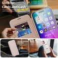 thumbnail image 2 of Case for iPhone 17 Case Wallet Compatible with Magsafe, Shockproof Full Protective Flip Folio Wallet Case with RFID Blocking Card Slots PU Leather Cover with Lens Protector - Pink, 2 of 8