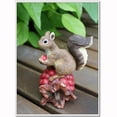 thumbnail image 4 of 2 paquetes de estatuilla de estatua de jardín de animales de ardilla de resina - decoración artística para, 4 of 8