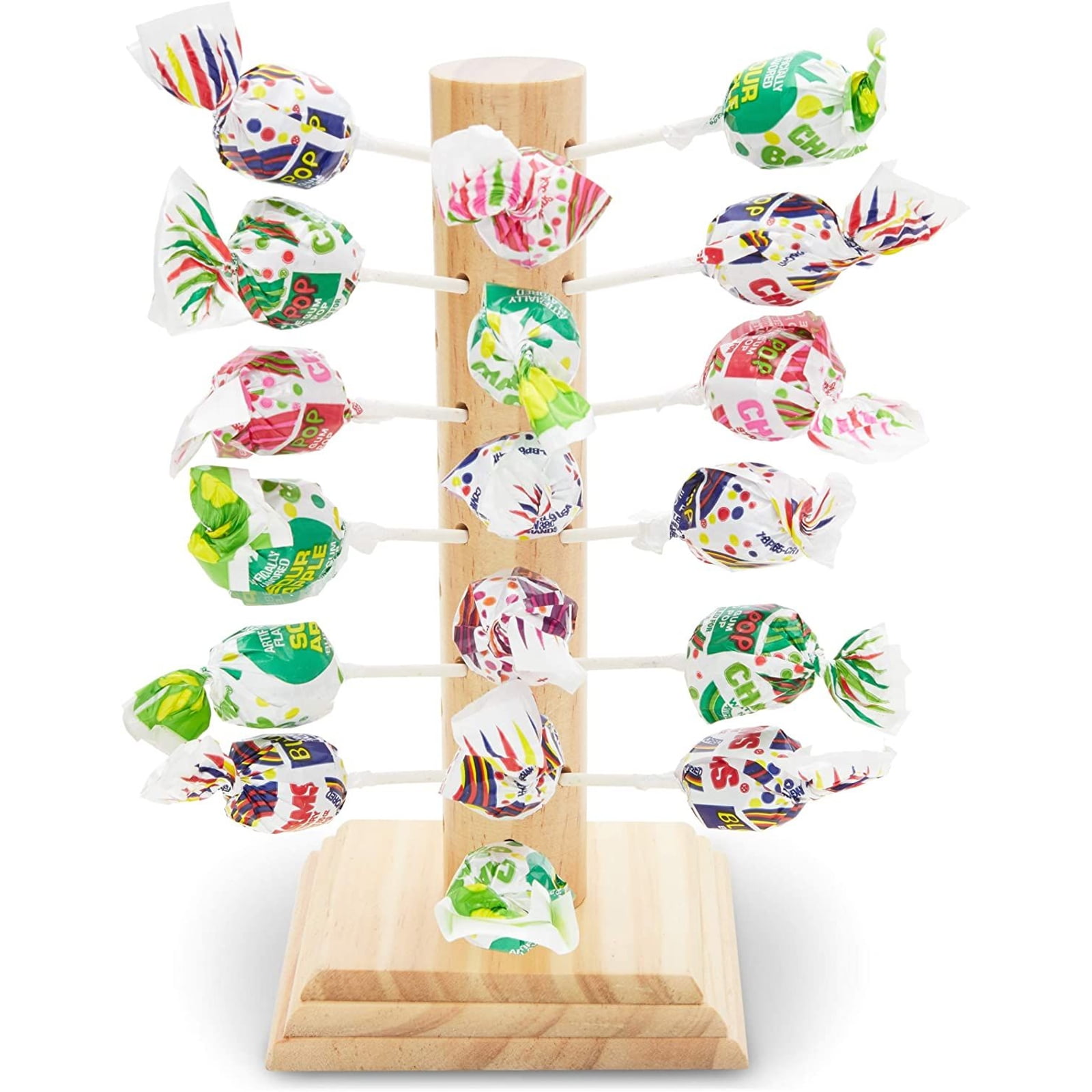 Juvale Lollipop Stand Display Holder, Wooden Cake Pop Stand 9', Wedding Baby Showers Parties