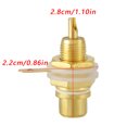 thumbnail image 4 of Conector RCA chapado en oro, conector hembra de Audio HIFI (blanco), 10 Uds., 4 of 8
