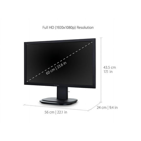 ViewSonic - VG2449 24" LED HD Monitor (DVI, DisplayPort, HDMI, VGA) - Black