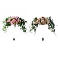 thumbnail image 4 of Flor de boda simulación Naiovety hojas verdes artificiales colgante decorativo rosa, 4 of 6