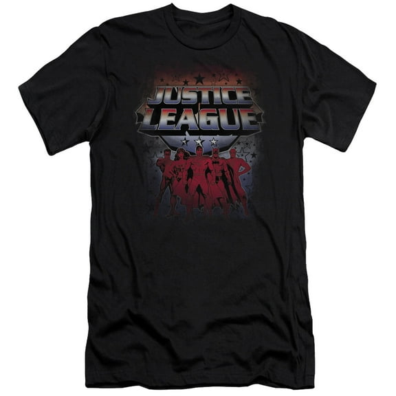 JLA Justice League Star League S/S Adult 30/1 T-Shirt Black