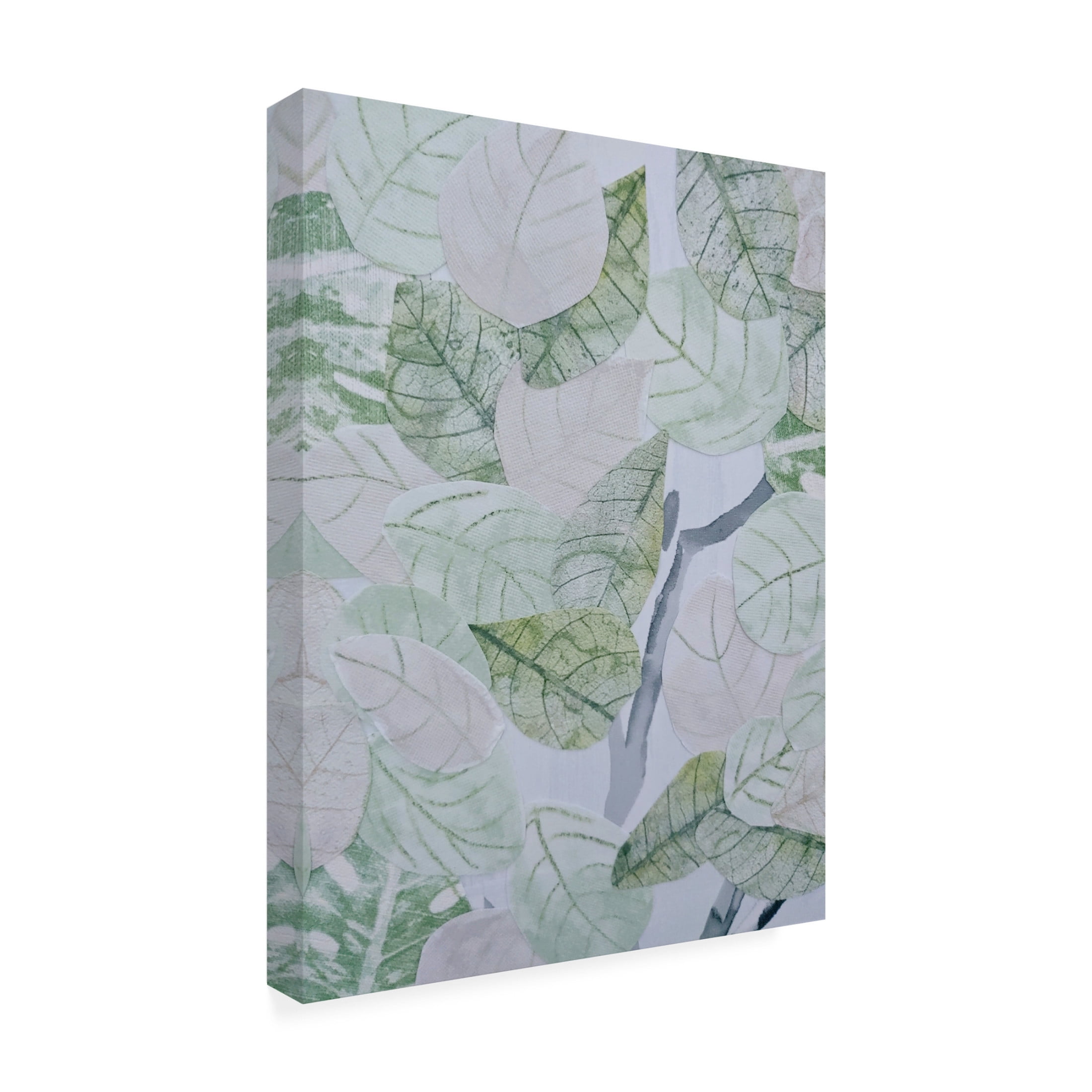 Trademark Fine Art Coco Good Aspen Spring Leaves III Canvas Wall Art