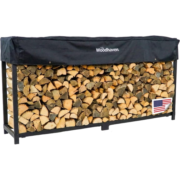 The Woodhaven 10ft Firewood Rack