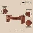 thumbnail image 4 of Manhattan Comfort Concord Bench with Solid Wood Frame in Terracotta, 4 of 7